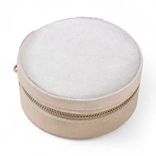 Square or Round Velvet & PU Jewellery Case – Travel Jewelry Organizer Box for Women, Elegant Gift Idea for Girls