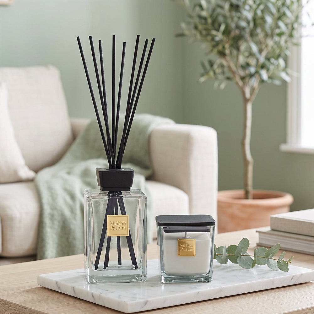 500ml Reed Diffuser & 200g Suave Scented Candle Gift Set for Him – Luxury Home Fragrance Gift Box