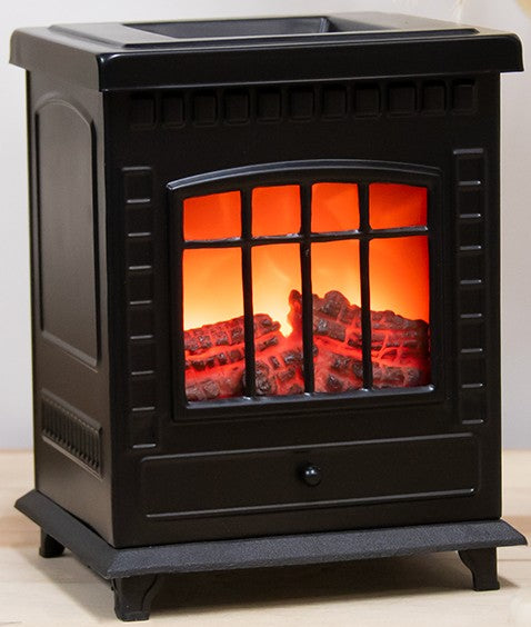 Desire Aroma wax melt Lamp Log Burner in Black – Stylish Home Fragrance Decor