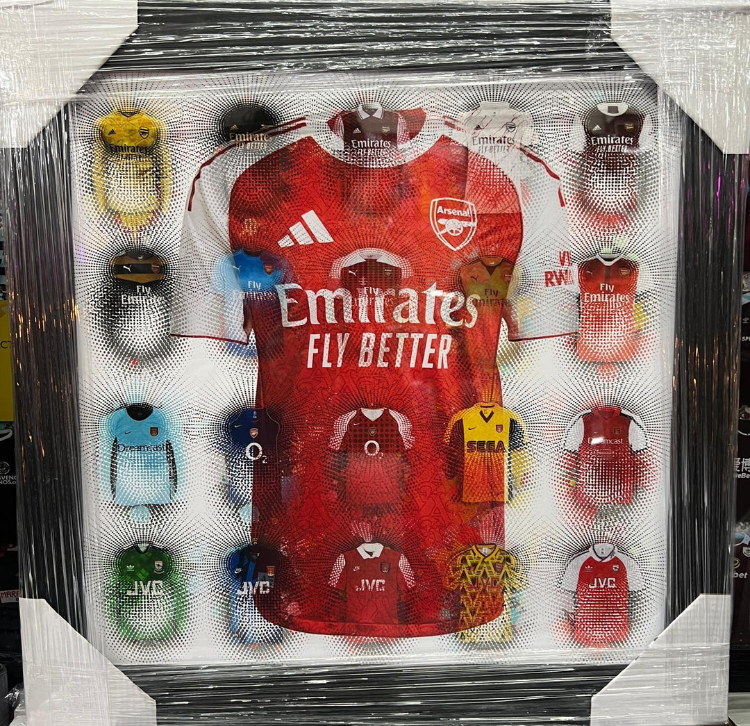 Black Framed Wall Art Arsenal FC football club picture