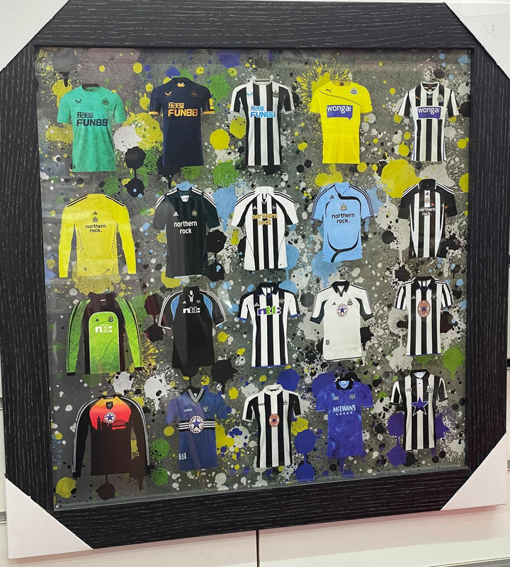 Black frame Blue & white FC Team shirts stripe  pictures & other famous teams