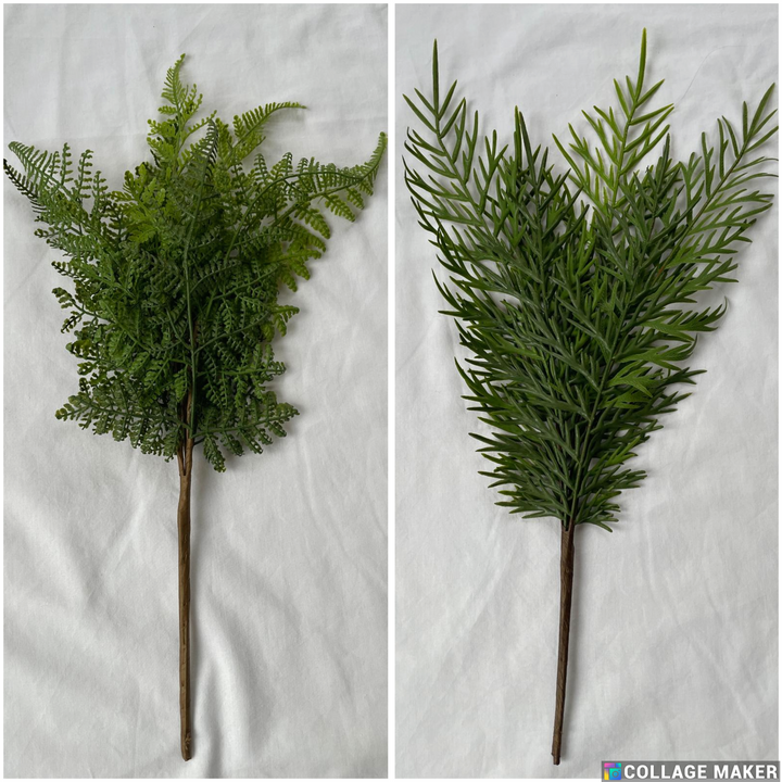 Green Leaf Artificial Short Stems for Planters Indoor Home Decor