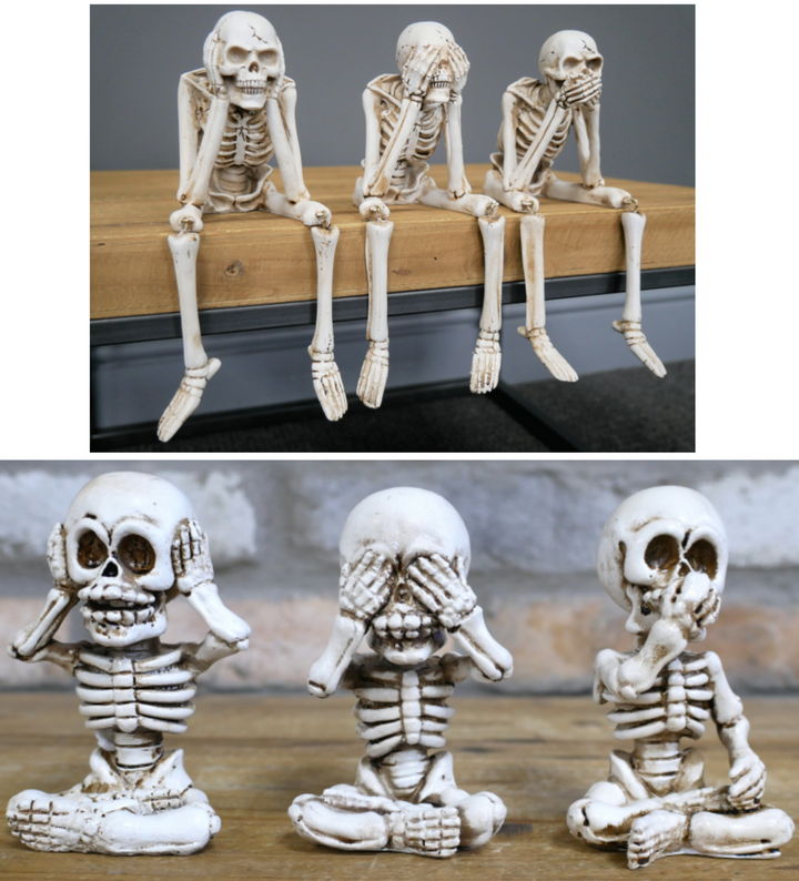 Silent Bones Trio – Hear No Evil, See No Evil, Speak No Evil Skeletons