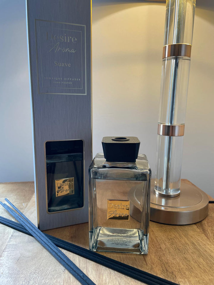DESIRE AROMA Fragrance 500ML Luxury Lush Reed Diffuser Glass Bottle black reeds