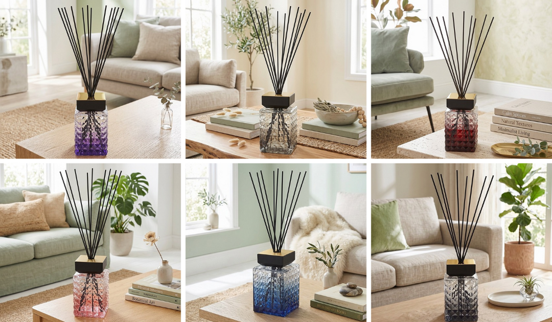 Luxury Reed Diffuser – Aqua, Leather & Halfeti Home Fragrance | Elegant Decorative Diffuser 1000 ml