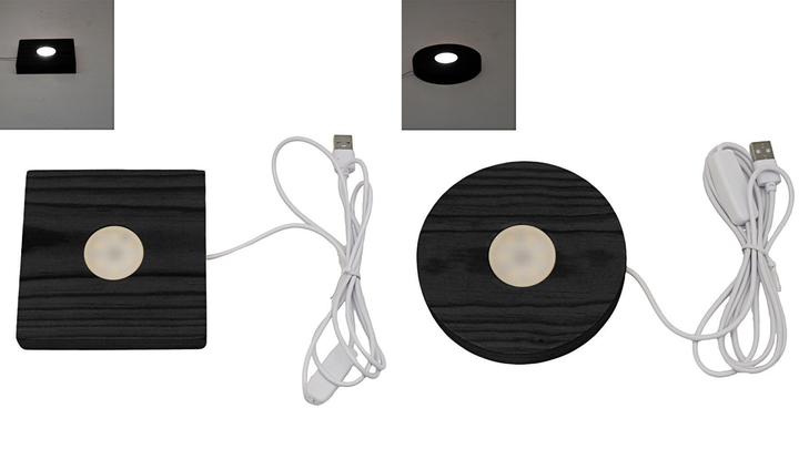 LED Aroma Diffuser with Wooden Base & USB – Stylish Home Fragrance Light