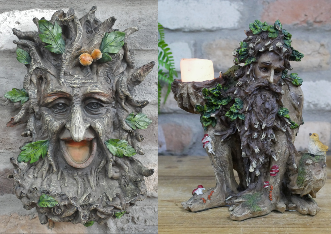 Treeman Decorative Figurine – Treeman Candle Holder & Bird Feeder Garden Ornament
