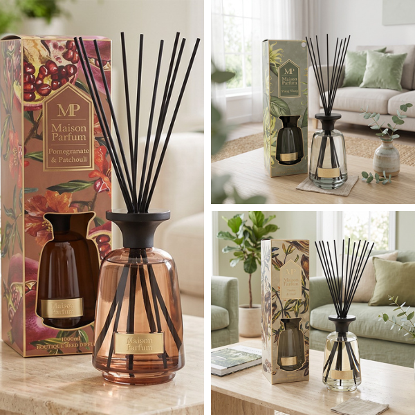 Luxury 1000ml Reed Diffuser – Elegant Home Fragrance for Stylish Interiors