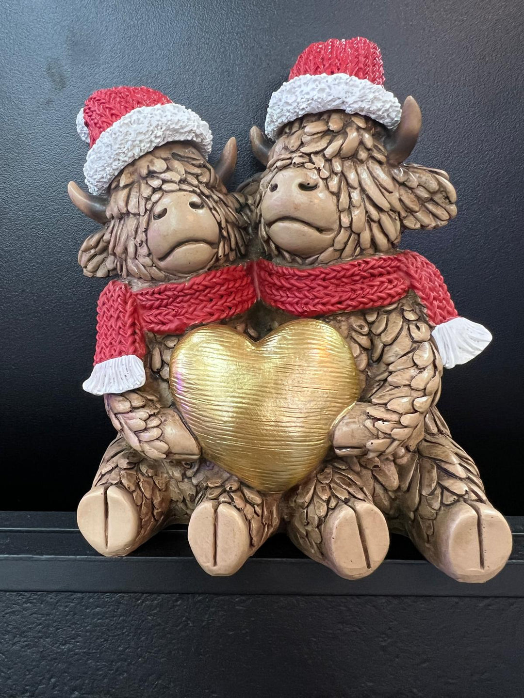 Highland Cows seasonal Christmas Festive cheer Resin Decorative Ornaments