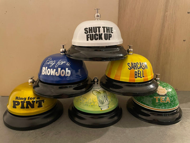 Novelty Service Desk Bell Funny Saying Office Humor, Gag Gift