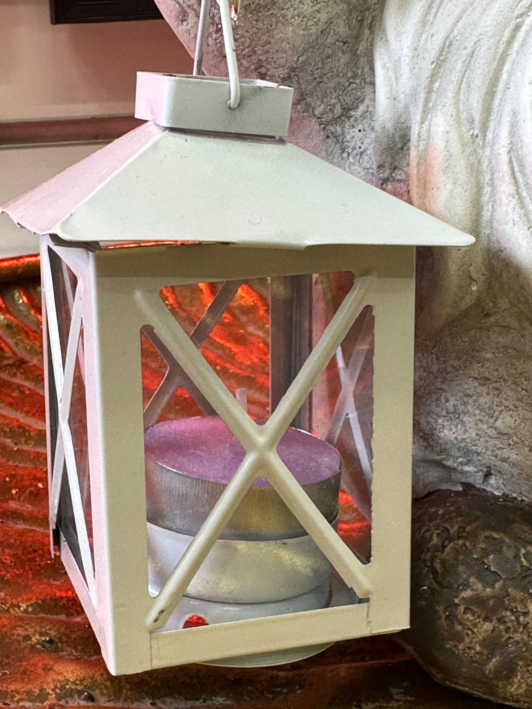 Colorful Garden Gnome Statue with Lantern & Welcome Sign – Cute home, Garden & Patio Ornament