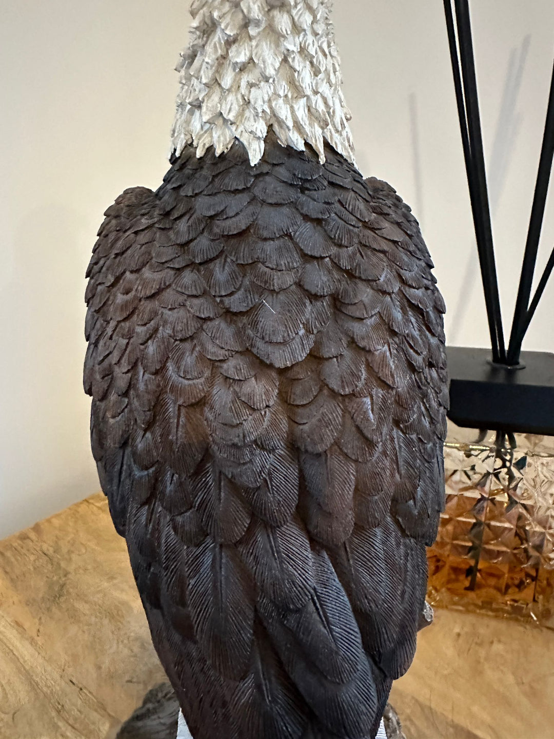 Handcrafted Eagle & Owl Figurine Ornament – Rustic Wildlife Home Decor Statue