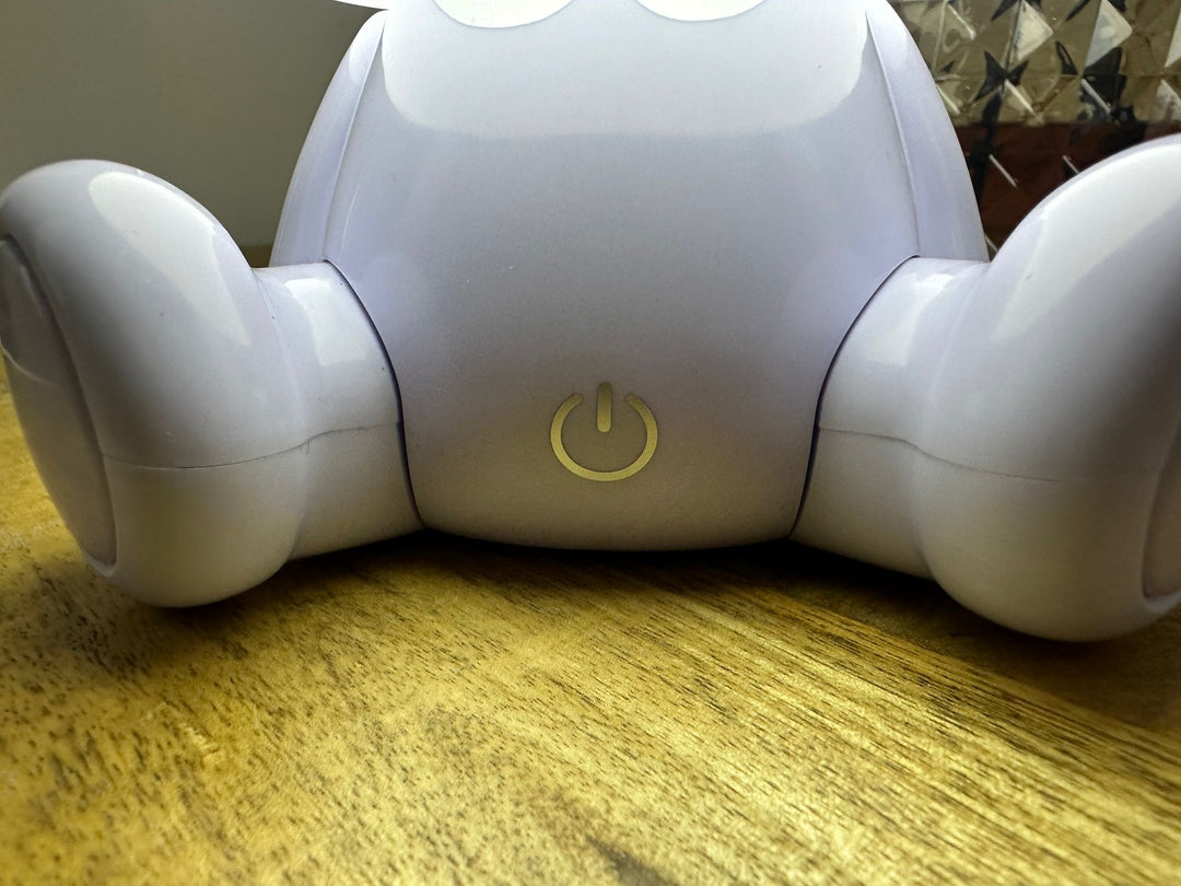 Sitting Rabbit Lamp with Glasses – Kids Nursery LED Table Lamp with 3 Light Settings & USB Type C Night Light