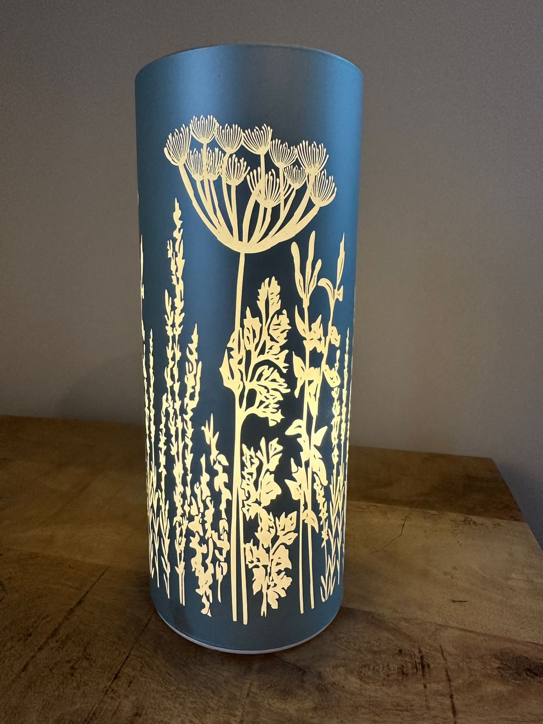 Pastel Glass LED Table Lamps  – Green Blue & Pink Decorative Lights with Battery Operated AA LED Lighting