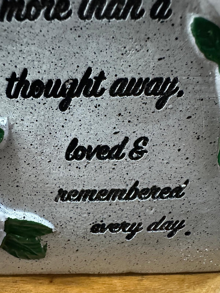 Graveside Memorial Flower Vase Pot – Memory Tribute Ornament for Headstone Remembrance