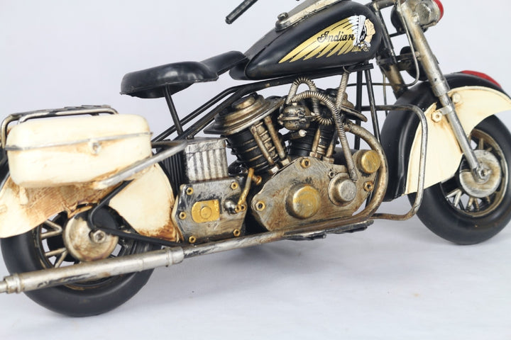 Classic & Vintage Motorcycle Models – Polished Metal & Retro Sculptures