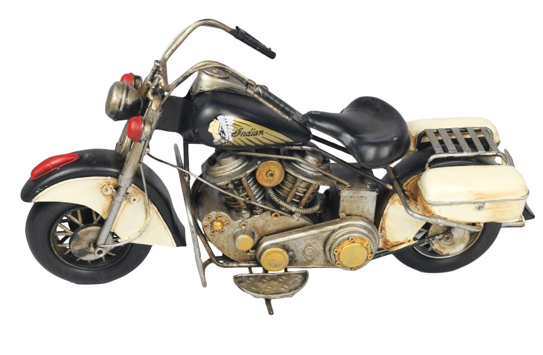 Classic & Vintage Motorcycle Models – Polished Metal & Retro Sculptures