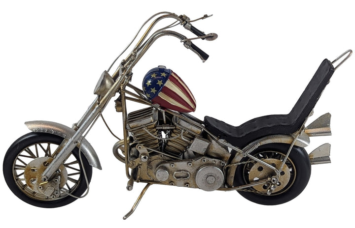 Classic & Vintage Motorcycle Models – Polished Metal & Retro Sculptures