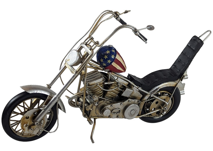 Classic & Vintage Motorcycle Models – Polished Metal & Retro Sculptures