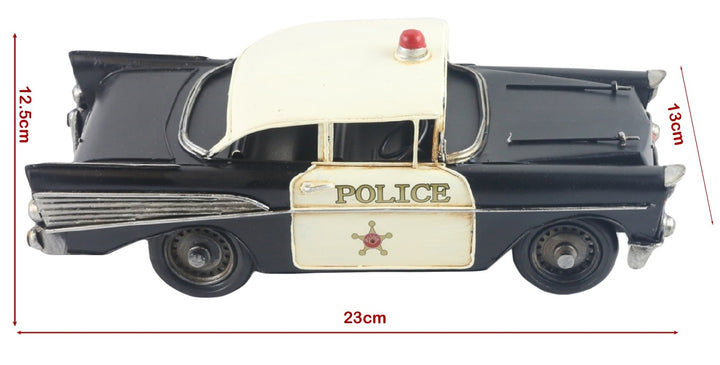 50’s American Police Car Model 32 cm – Retro Vintage Vehicle Sculpture