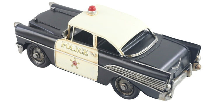 50’s American Police Car Model 32 cm – Retro Vintage Vehicle Sculpture