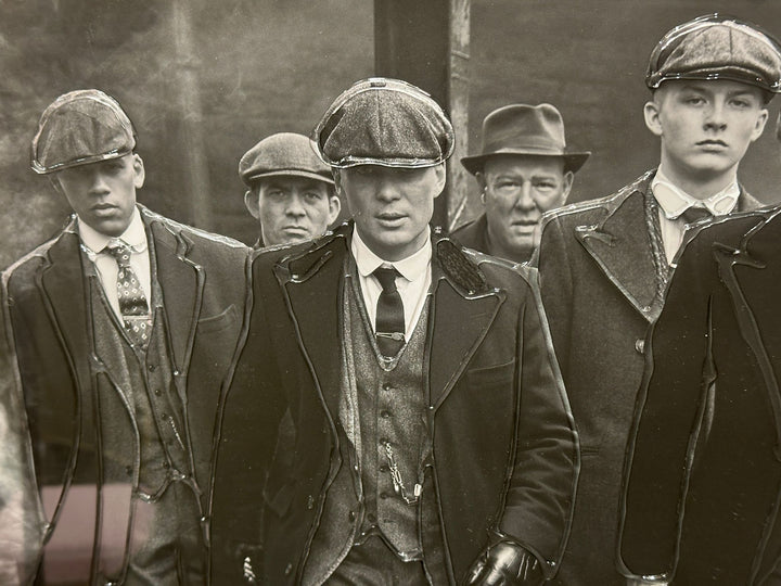 Peaky Blinders Wall Art with Liquid Art Resin & Two-Tone Black & Silver Frame