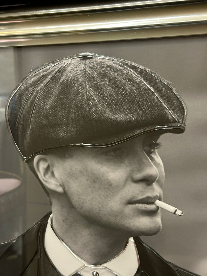 Peaky Blinders Wall Art with Liquid Art Resin & Two-Tone Black & Silver Frame
