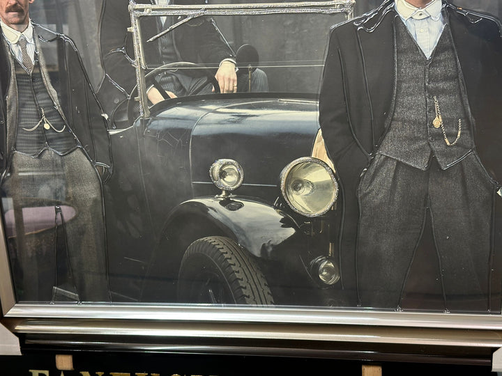 Peaky Blinders Wall Art – Liquid Art Resin with Two-Tone Black & Silver Frame