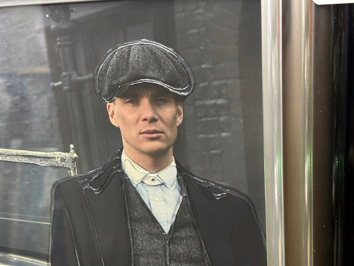Peaky Blinders Wall Art – Liquid Art Resin with Two-Tone Black & Silver Frame