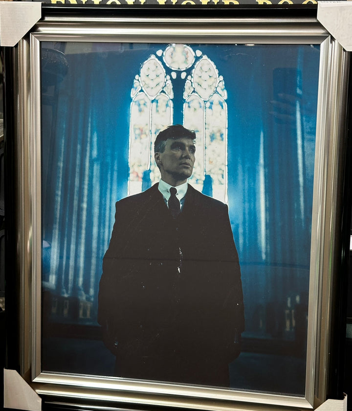 Peaky Blinders Wall Art – Liquid Art Resin with Two-Tone Black & Silver Frame