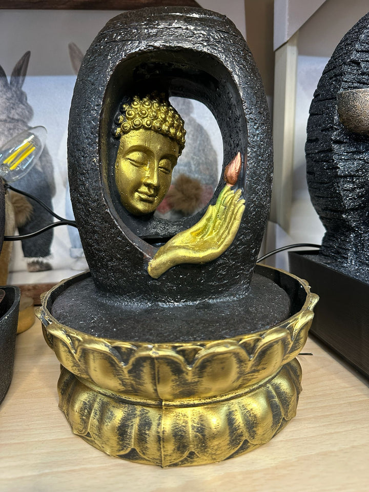 Tranquil Indoor Water Fountain Feature with/without Crystal Ball – Elegant Home Décor Water Feature