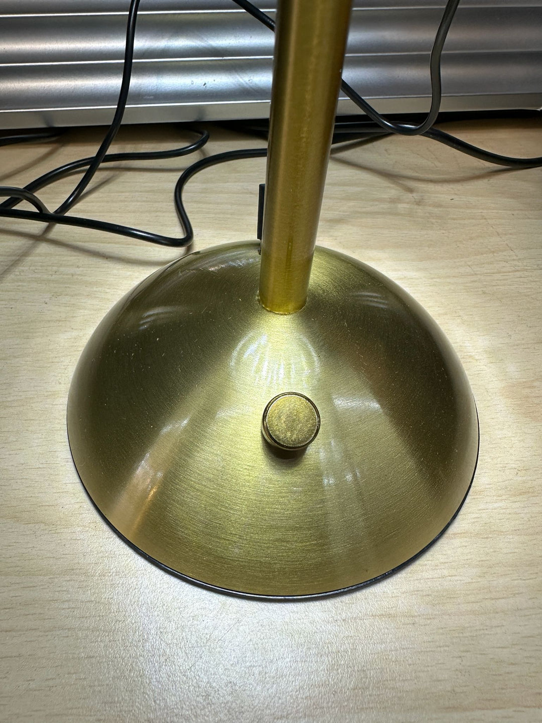 LED Brass & Acrylic Touch Table Lamp with 3 Light Settings & USB-C Charging