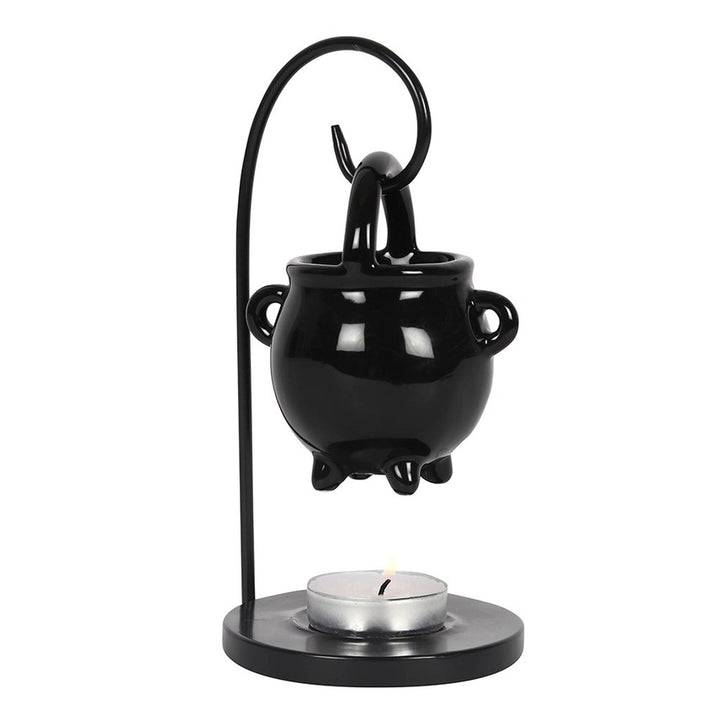 Hanging Cauldron Oil Burner – Decorative Witch Cauldron Fragrance Warmer for Home Ambience & Aromatherapy