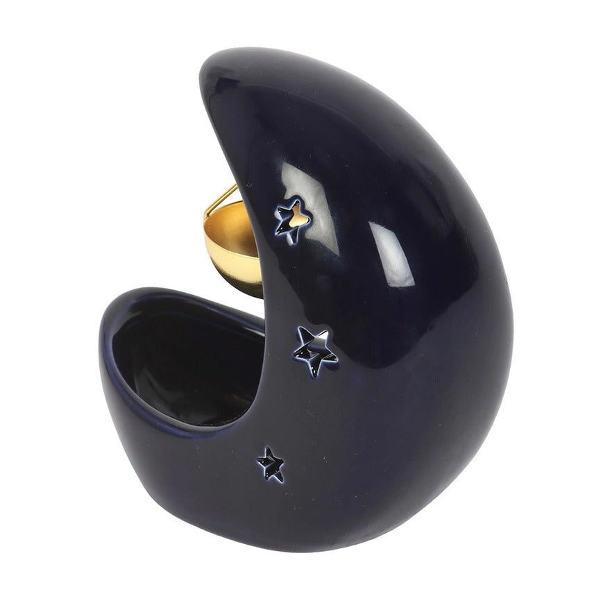 Crescent Moon Hanging Oil Burner – Celestial Decorative Fragrance Diffuser for Home Ambience & Relaxation