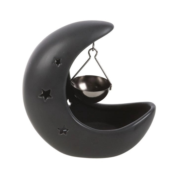 Crescent Moon Hanging Oil Burner – Celestial Decorative Fragrance Diffuser for Home Ambience & Relaxation