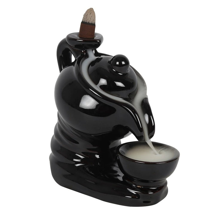 Teapot Backflow Incense Burner – Cascading Waterfall Smoke Ornament for Relaxation & Home Décor