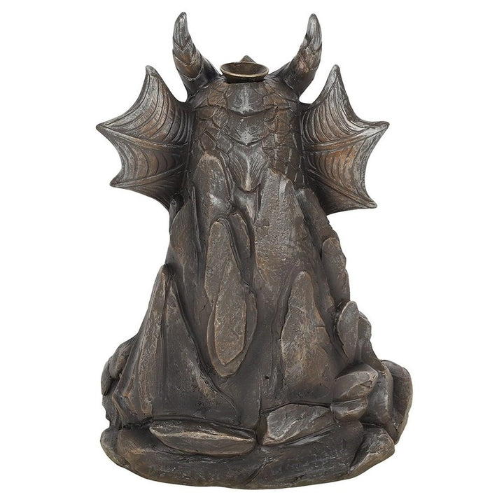 Grey Dragon Backflow Incense Burner – Mystical Waterfall Smoke Ornament for Fantasy Home Décor & Relaxation