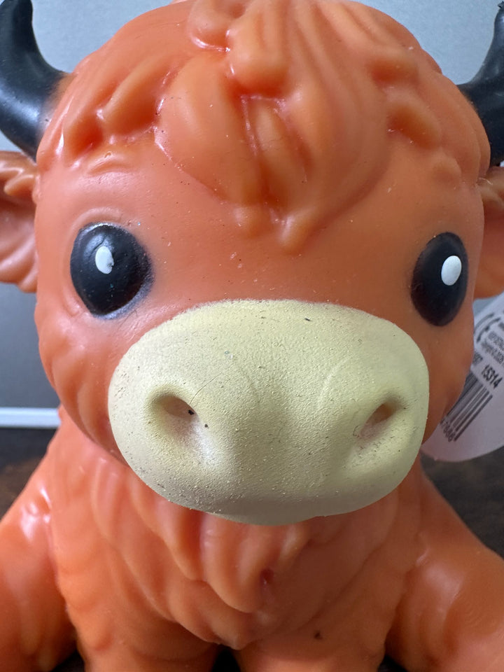 Hamish McSquish Highland Cow Squishy Stress Relief Fidget Toy | Soft Sensory Squeeze Toy for Kids & Adults