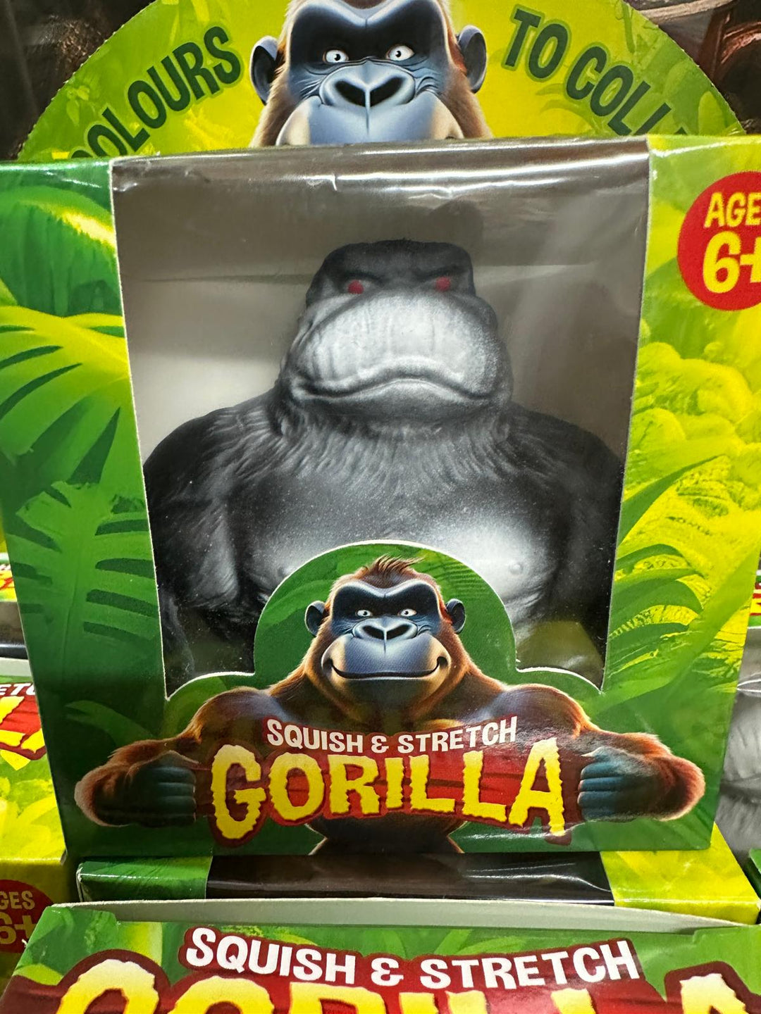 Squishy Stretchy Gorilla Toy (3 Colours) | Stress Relief Squeeze & Stretch Sensory Fidget Toy for Kids & Adults