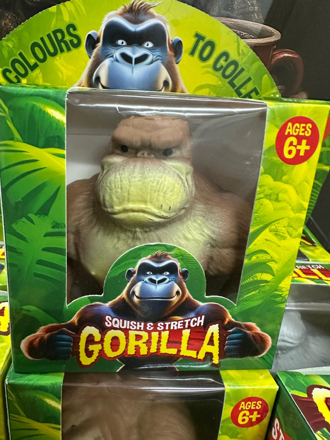Squishy Stretchy Gorilla Toy (3 Colours) | Stress Relief Squeeze & Stretch Sensory Fidget Toy for Kids & Adults