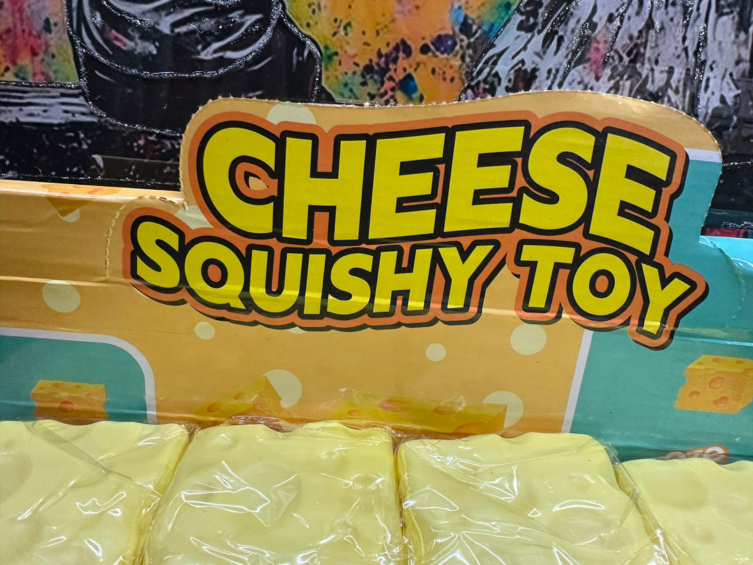 Cheese Squishy Toy | Slow Rising Stress Relief Squeeze Toy | Cute Cheese Fidget Toy for Kids & Adults