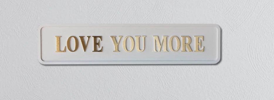 White & Black Wooden Plaques with Gold Foil 3D Letters | Freestanding & Wall Mounted Decorative Signs