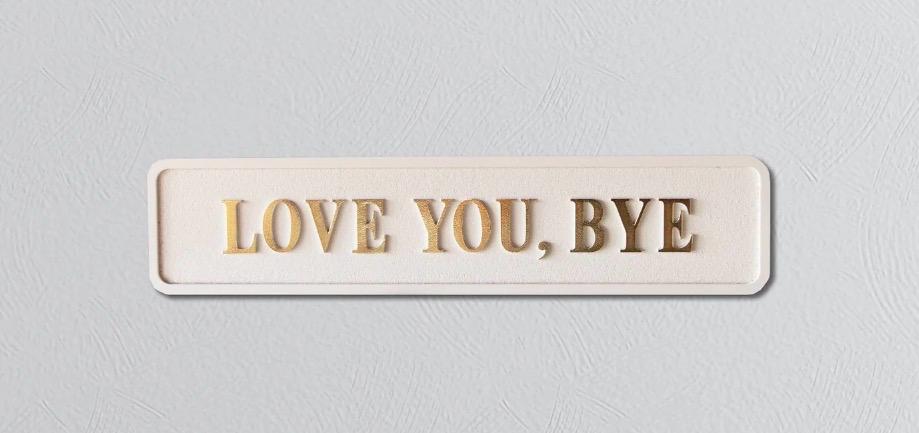 White & Black Wooden Plaques with Gold Foil 3D Letters | Freestanding & Wall Mounted Decorative Signs