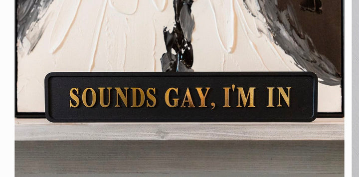 Wooden Plaques with Gold Foil 3D Letters | Freestanding & Wall Mounted Decorative Signs