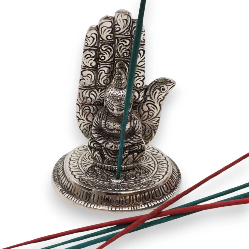 Hand Buddha Incense Holder | Decorative Meditation Incense Burner for Home & Yoga Spaces