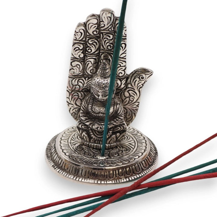 Hand Buddha Incense Holder | Decorative Meditation Incense Burner for Home & Yoga Spaces