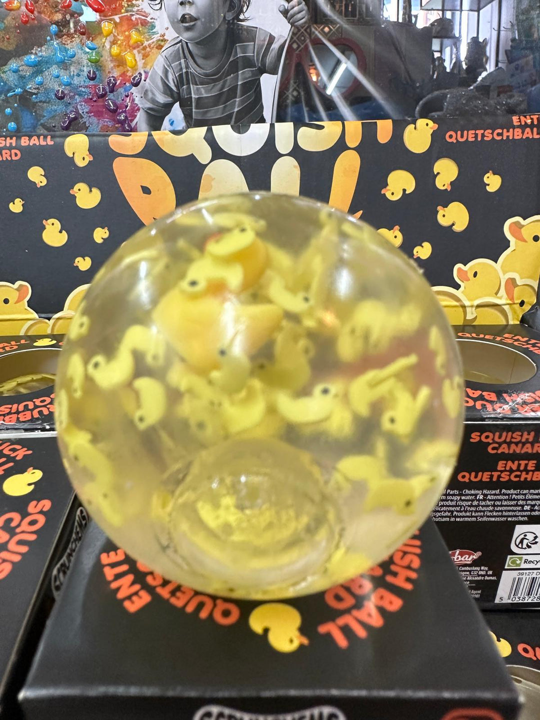 Duck Squish Quackingly Squishy Ball with Duck Inside Stress Relief Toy
