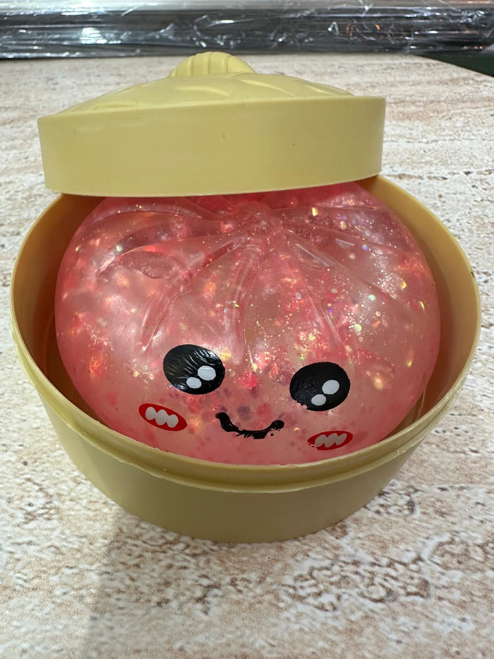 Mystery Glitter Bao Bun Squishy |Mystery Glitter Bao Bun Squishy Super Rare Light Up Large Sensory Fidget Toy