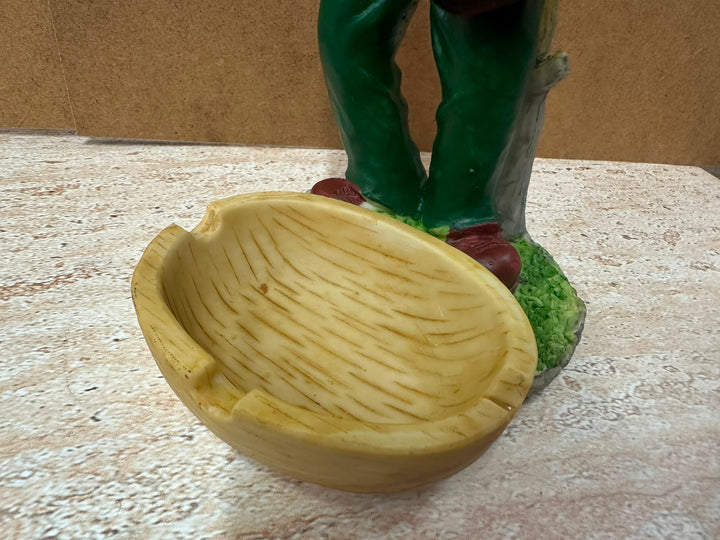Rasta Man with Basket Ornament | Hand-Painted Resin Caribbean Home Décor Figurine