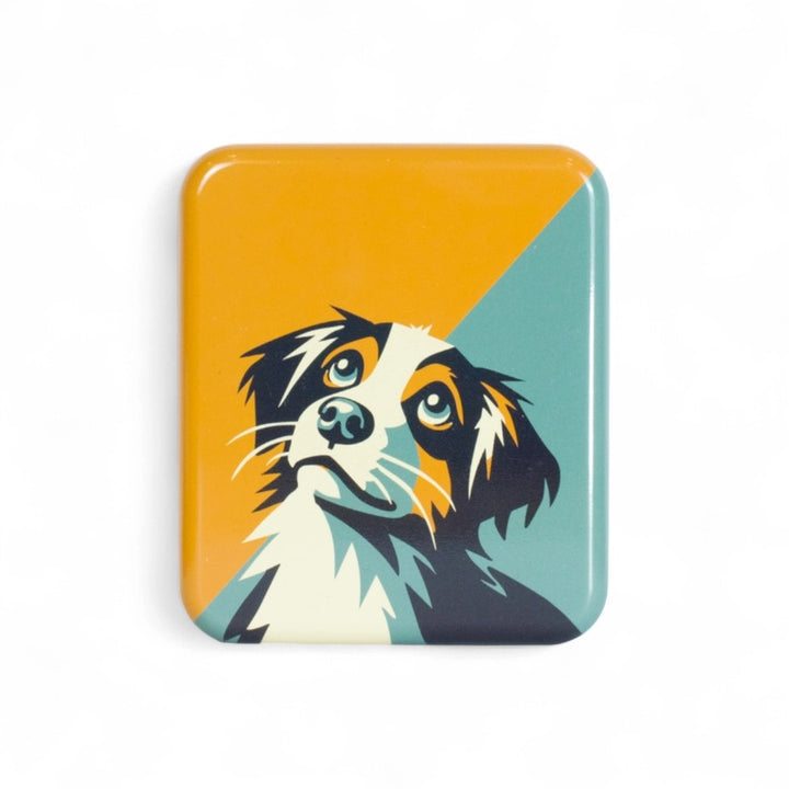 Pocket Pet Treat Storage Tin | Compact Hinged Metal Treat Box for Walks & Travel